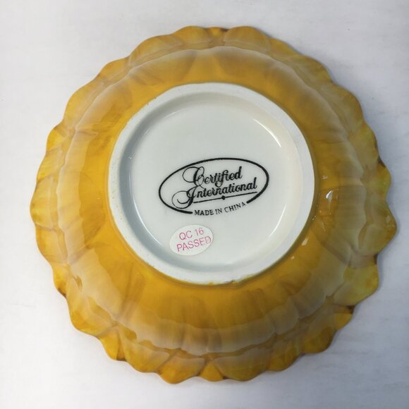 Certified International 6.5" Sunflower Fields Ice Cream Dessert Bowl - Picture 3 of 5